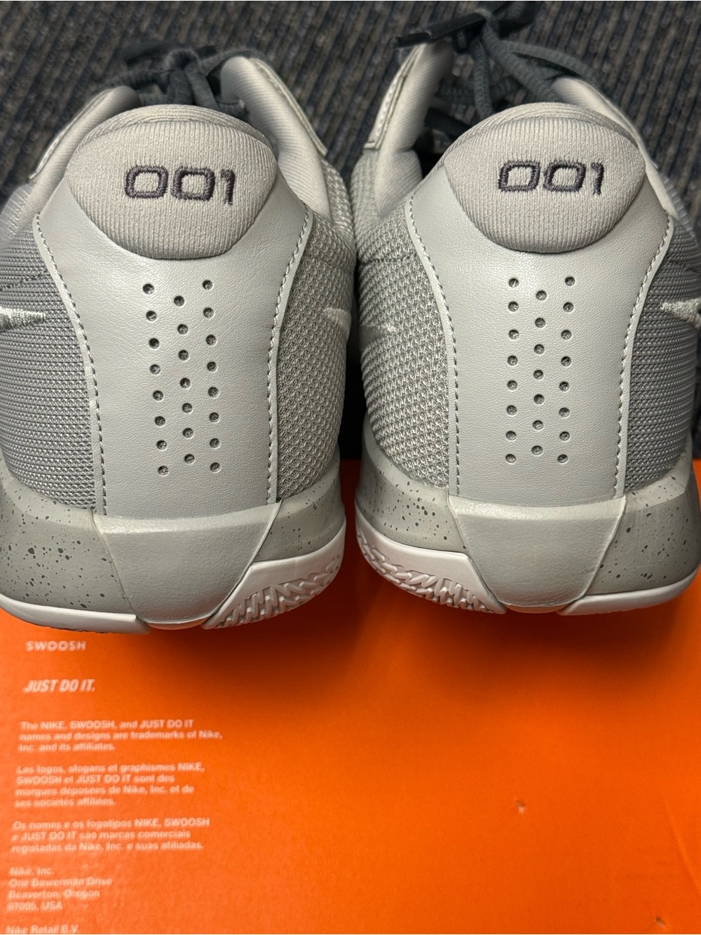 Nike Air Zoom GT Cut Academy Light Smoke Grey Swoosh Athletic Sneakers - Picture 4 of 6